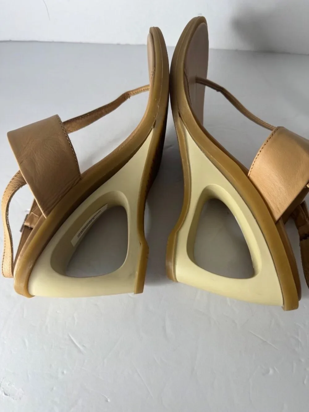 Hogan Sculptural Cutout Architectural Wedge Thong Sandal EU 39 US 9 NIB